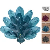 Ozdoby bożonarodzeniowe - Paw na klipsie 17 cm mix - miniaturka - grafika 1