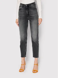 Guess Jeansy W2YA21 D4QD2 Szary Mom Fit - Spodnie damskie - miniaturka - grafika 1