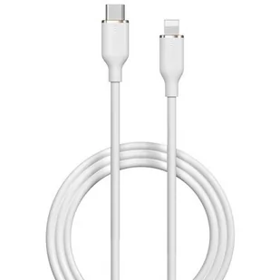Kabel USB Typ-C - Lightning DEVIA Jelly 27W 1.2 m Biały - Kable USB - miniaturka - grafika 1