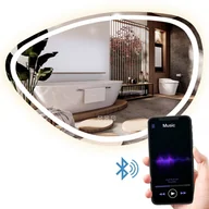 Lustra - Tutumi LUSTRO ŚCIENNE LED Z FUNKCJĄ BLUETOOTH 70x100cm FOG - miniaturka - grafika 1