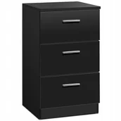 Szafki nocne - Szafka Nocna Komoda Z 3 Szufladami Stolik Boczny - miniaturka - grafika 1