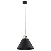 Lampy sufitowe - w koszyku Argon Orte 4915 lampa wisząca zwis 1x15W E27 czarna/mosiądz - miniaturka - grafika 1