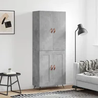 Witryny - vidaXL Witrynka, szarość betonu 69,5x34x180 cm materiał drewnopochodny - miniaturka - grafika 1
