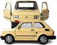 Samochody i pojazdy dla dzieci - Autko Resorak FIAT 126p MALUCH stare samochody PRL model kolekcjonerski 1:34 - miniaturka - grafika 1
