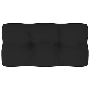 vidaXL Poduszka na sofę z palet, czarna, 80x40x12 cm vidaXL - Poduszki na krzesła - miniaturka - grafika 2