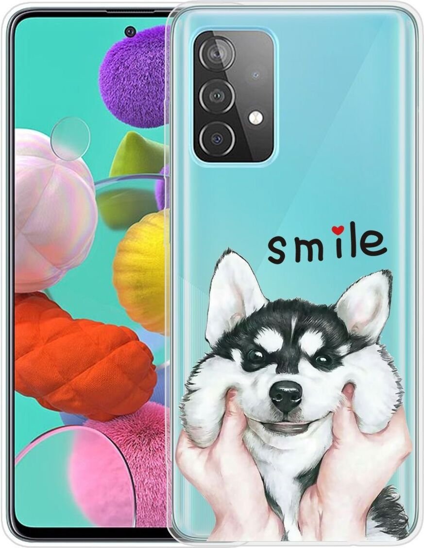 Pokrowiec König Design kompatybilny z Samsung Galaxy A72 5G - plastikowe, miękkie etui na telefon - przezroczyste etui na telefon