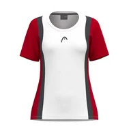 Koszulki dla dziewczynek - Koszulka dziewczęca Head CLUB 25 Tech T-Shirt Girls Red/White 164 cm - miniaturka - grafika 1