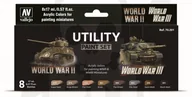 Kolejki i akcesoria - Vallejo Zestaw farb Utility Paint Set WWII & WWIII Vallejo 70201 - miniaturka - grafika 1