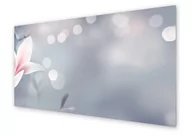 Dekoracje domu - Panel kuchenny HOMEPRINT Magnolia na szarym tle 100x50 cm - miniaturka - grafika 1