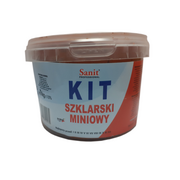 Gipsy i gładzie gipsowe - Kit szklarski miniowy 1 kg czerwony Sanit - miniaturka - grafika 1