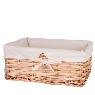 Koszyk wiklinowy brązowy 25 x 35 x 15 cm - Kosze wiklinowe - miniaturka - grafika 1