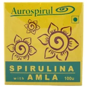 Suplementy naturalne - Aurospirul Spirulina z Amlą 100 kaps Aurospirul - miniaturka - grafika 1