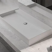 Umywalki - Bernstein Umywalka nablatowa TWG12 odlew mineralny biały mat - miniaturka - grafika 1