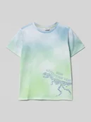 Koszulki dla chłopców - T-shirt o kroju regular fit z dodatkiem bawełny z cieniowaniem - miniaturka - grafika 1