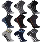 Skarpetki męskie - 9x Sportowe Skarpety MĘSKIE SKARPETKI 9 PAR Zakostki 3/4 MORAJ r. 39-42 - miniaturka - grafika 1