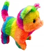 Zabawki interaktywne dla dzieci - Kotek kot na baterie chodzący miauczy rusza ogonem zwierzątko kolorowy - miniaturka - grafika 1