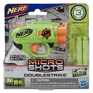 Hasbro Wyrzutnia Nerf Microshots Doublestrike - Zabawki militarne - miniaturka - grafika 1