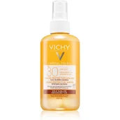Balsamy i kremy do opalania - Vichy Idéal Soleil ochronny spray z betakarotenem SPF 30 200 ml - miniaturka - grafika 1