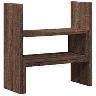 Akcesoria na biurko - vidaXL Organizer na biurko, regulowany, brązowy dąb, 40x17x41 cm - miniaturka - grafika 1