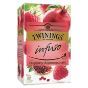 Herbata - INFUSO herbata owocowo - ziołowa MALINA & GRANAT TWININGS 20 kopert - miniaturka - grafika 1