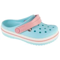 Buty dla dziewczynek - Klapki Crocs Crocband Clog K Jr 207005-4S3 niebieskie - miniaturka - grafika 1