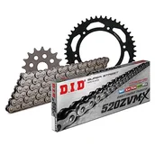 Części motocyklowe - Zestaw łańcuchów DID stal 520ZVM-X / 108 Endless do Aprilia ETX 350 ccm rok prod. 1985-1987 - miniaturka - grafika 1