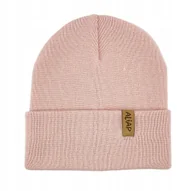 Czapki dla dzieci - Aliap Czapka dziecięca rozm .50-52 Różowy Wełna merino 100% - miniaturka - grafika 1
