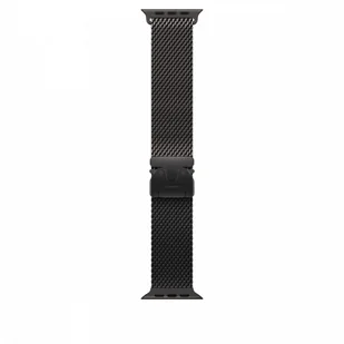 Bransoleta mediolańska z tytanu w kolorze czarnym do koperty 49 mm - rozmiar L - Akcesoria do smartwatchy - miniaturka - grafika 1