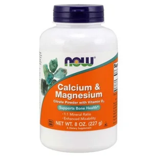 Now Foods NOW Calcium&Magnesium 227g - Witaminy i minerały - miniaturka - grafika 1