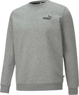Bluzy męskie - Bluza męska Puma ESS Small Logo Crew FL szara 586682 03-2XL - miniaturka - grafika 1