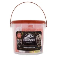 Kosmetyki do kąpieli - Universal Jurassic World Create A Dino Fizzer Zestaw kwasek cytrynowy 70 g + soda oczyszczona 130 g + żółty barwnik 1 g + niebieski barwnik 1 g + gliceryna 10 g + aromat truskawkowy 5 g + foremka do kuli do kąpieli - miniaturka - grafika 1