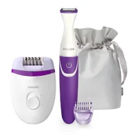Depilatory i golarki damskie - Zestaw do depilacji Philips Depilator 2000 BRP505/00 trymer - miniaturka - grafika 1