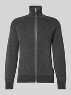 Swetry męskie - Bluza rozpinana o kroju regular fit z mieszanki bawełny - miniaturka - grafika 1