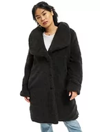 Kurtki damskie - Urban Classics Damska parka damska Soft Sherpa, czarny (Black 00007), M - miniaturka - grafika 1