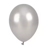 Balony i akcesoria - Balony metalizowane srebrne 25cm 100szt - Arpex - miniaturka - grafika 1