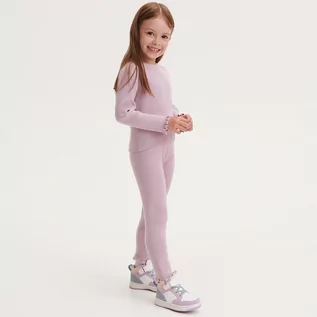 Spodnie i spodenki dla dziewczynek - Reserved - Spodnie z wiskozą - Fioletowy - grafika 1