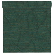 Tapety - Tapeta liście zielono-szara winylowa na flizelinie - miniaturka - grafika 1