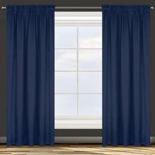 Zasłona PARISA 135 x 270 cm taśma granatowy - Zasłony - miniaturka - grafika 1