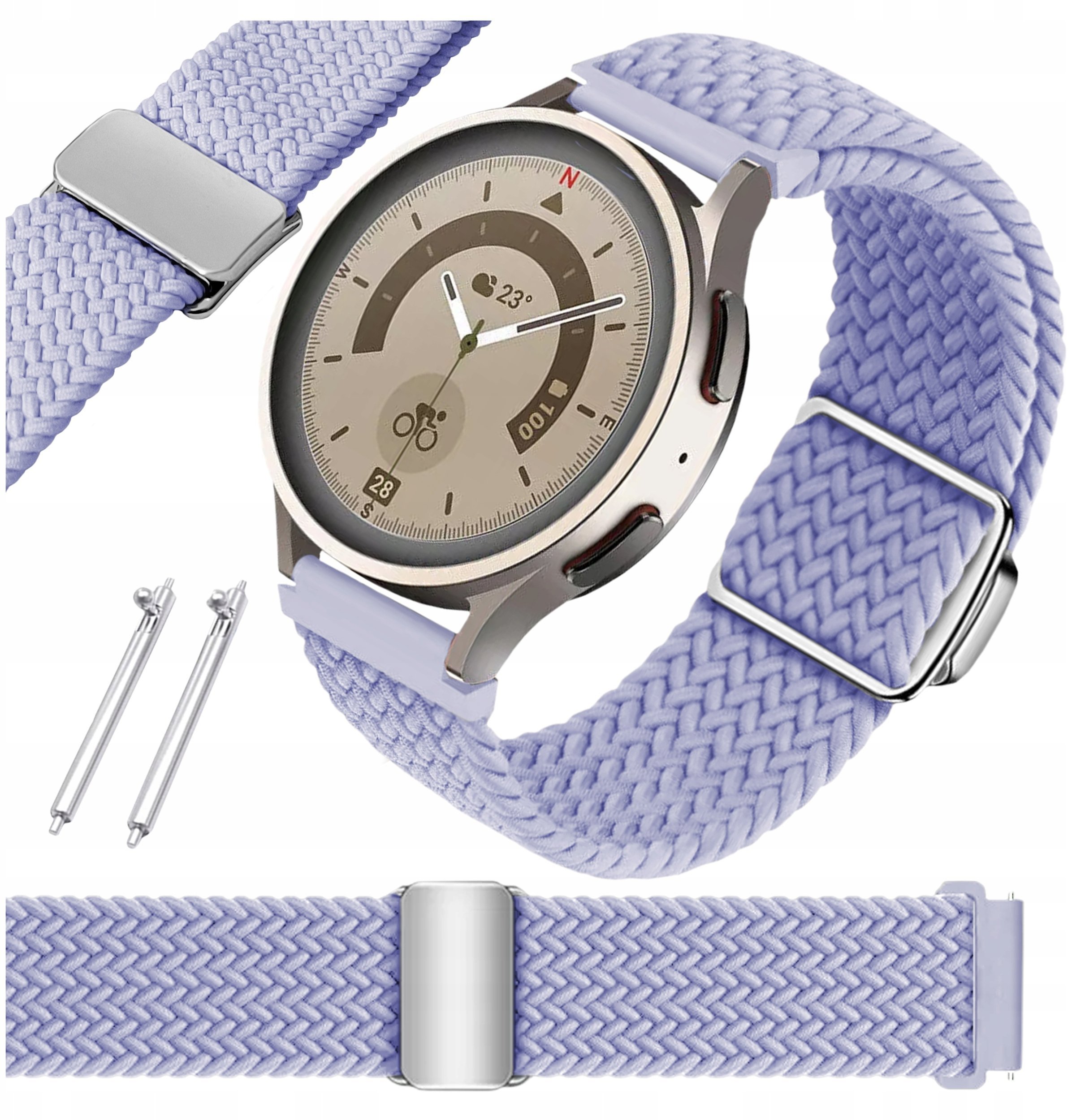 4kom.pl Pasek ChronSmarta do Samsung Galaxy Watch 4 5 6 7 40mm 42mm 46mm Classic Pro Wzór 07