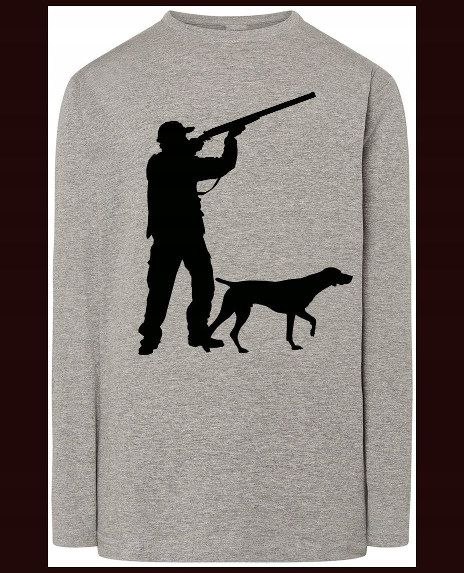 Longsleeve męski Myśliwy PiesNadruk Rozm.L
