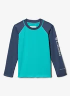 Bluzy sportowe męskie - Bluza chłopięca Columbia Sandy Shores Long Sleeve Sunguard - aqua/dark mountain - miniaturka - grafika 1