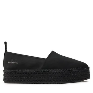 Espadryle Calvin Klein Jeans Platform Espadrille Mix Ml Mtl YW0YW01622 Czarny - Espadryle damskie - miniaturka - grafika 1