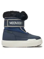 Buty dla chłopców - Moon Boot Śniegowce Junior Park Strap 80D3440030 Granatowy - miniaturka - grafika 1