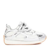 Buty dla dziewczynek - Sneakersy Kappa CEO-3351403A Biały - miniaturka - grafika 1