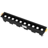 Lampy sufitowe - Lampa liniowa LED 588 Domeno LED 20W 3000K metalowa czarna - miniaturka - grafika 1