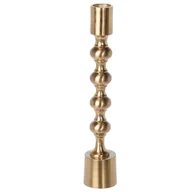 Lampiony i znicze - Świecznik złoty w stylu glamour 23 cm - miniaturka - grafika 1