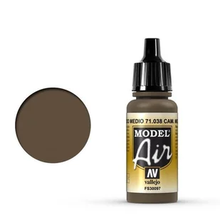 Vallejo Model Air Camouflage Medium Brown 71.038 - Akcesoria i części modelarskie - miniaturka - grafika 1