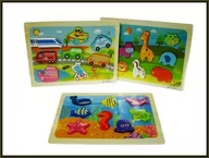 Puzzle - Hipo Puzzle kształty 23x30 3 wzory XQ1521-23 cena za 1 szt - miniaturka - grafika 1