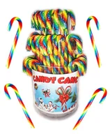 Gumy do żucia, lizaki, dropsy - Lizaki Laski Świąteczne Candy Cane 100 Sztuk 1200G - miniaturka - grafika 1