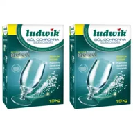 Środki do zmywarek - Ludwik Sól ochronna do zmywarek Zestaw 2 x 1.5 kg - miniaturka - grafika 1